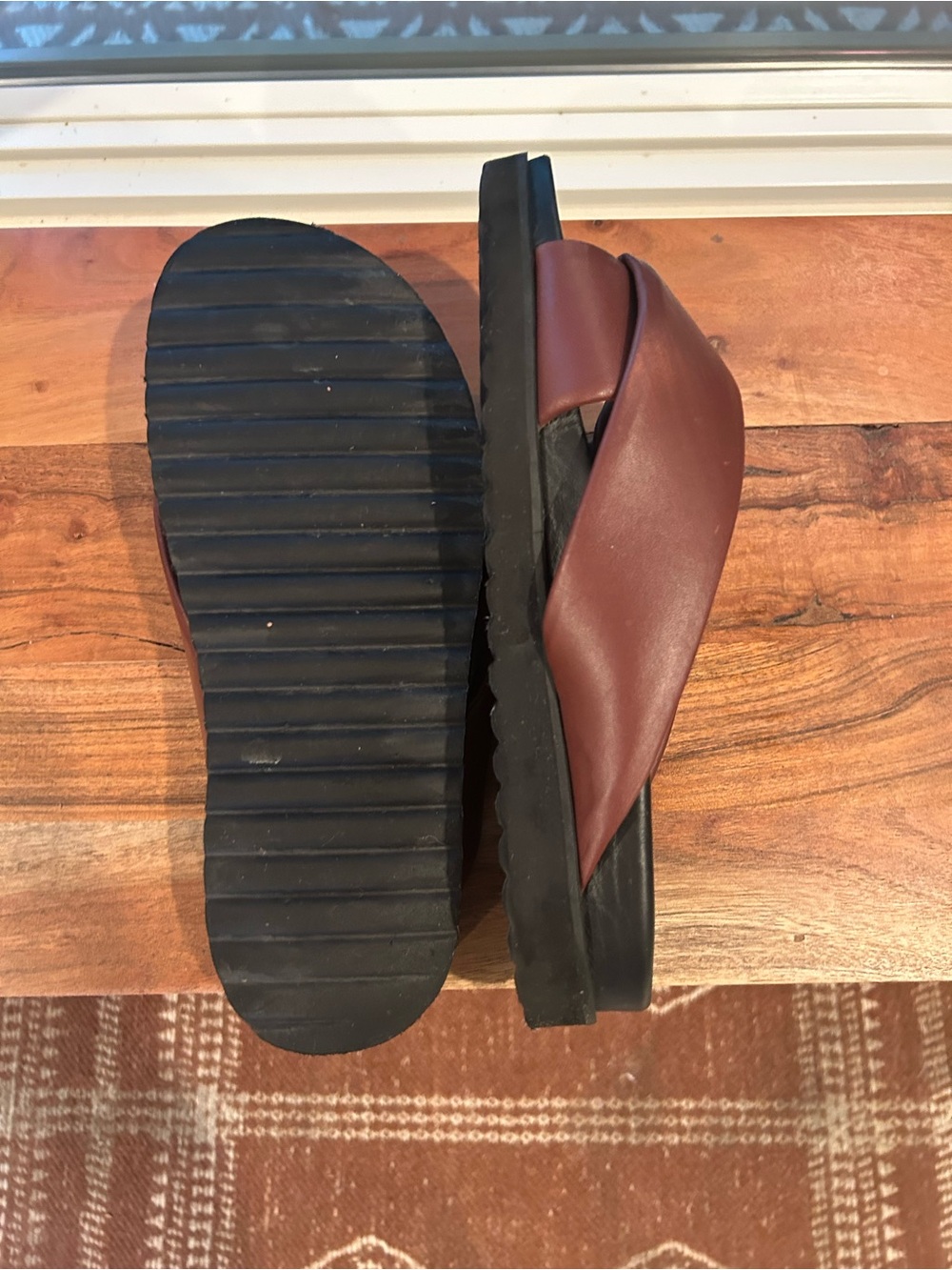 Neil J Rodgers OBI SLIDE Italian Leather Brown Crossover Slide Mules - Picture 7 of 16